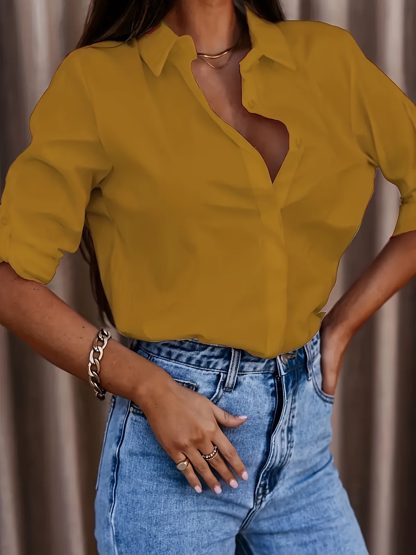 Chemise Col Revers Femme