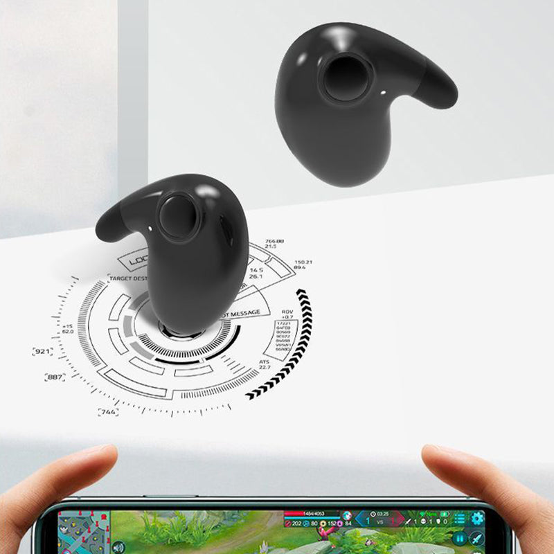 IPX5 Waterproof Wireless Earbuds — Lightweight Ergonomic Design, Low-Profile Sleep Comfort