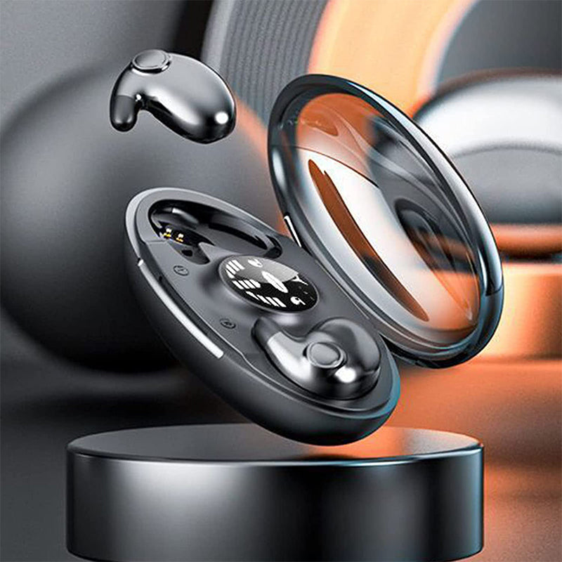 IPX5 Waterproof Wireless Earbuds — Lightweight Ergonomic Design, Low-Profile Sleep Comfort