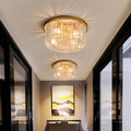 40 Cm Gold Crystal Ceiling Light — 4x E14 Sockets