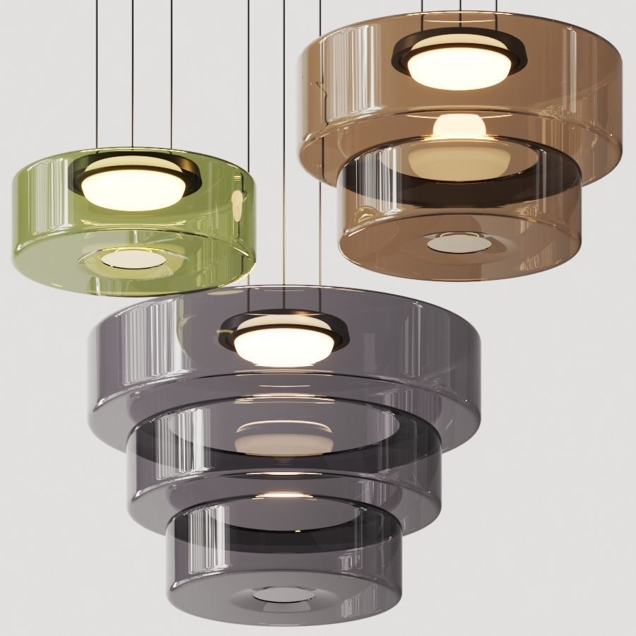 Bauhaus-Style Glass Pendant Light — Classic Moon Design