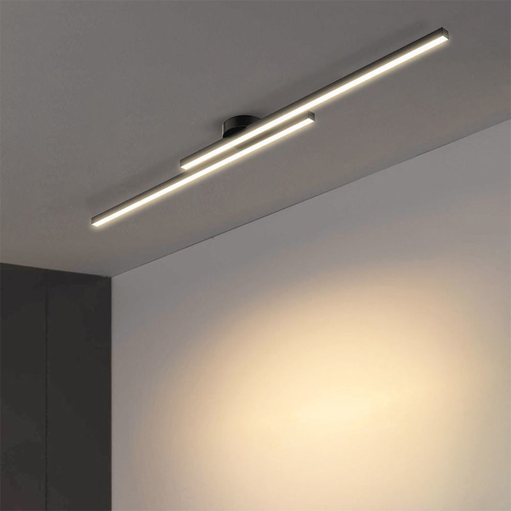 LumenVale 极简铝制 LED 吸顶灯——半吸顶安装、直径 60 cm
