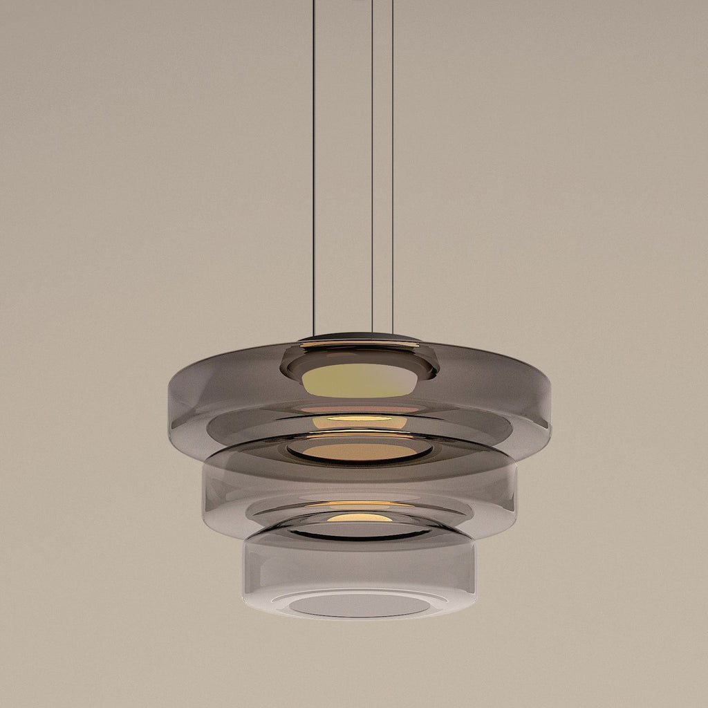 Bauhaus-Style Glass Pendant Light — Classic Moon Design
