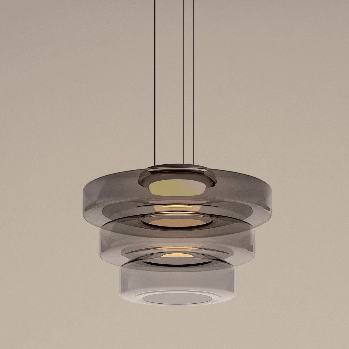 Bauhaus-Style Glass Pendant Light — Classic Moon Design