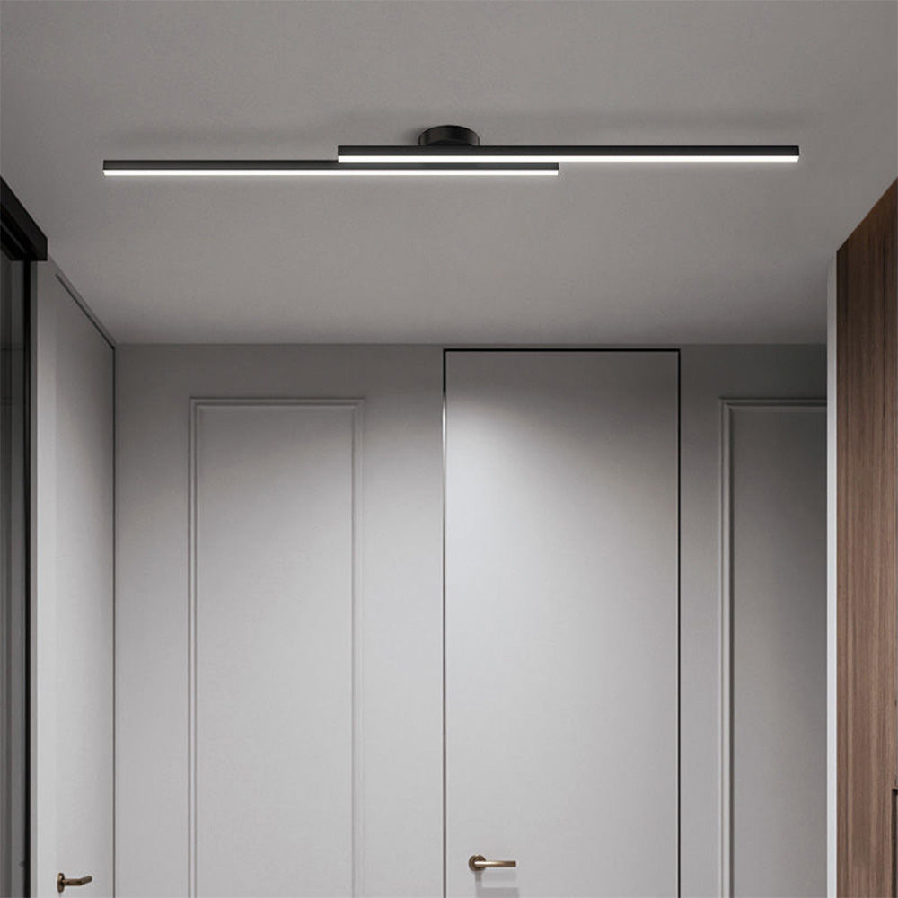 LumenVale 极简铝制 LED 吸顶灯——半吸顶安装、直径 60 cm