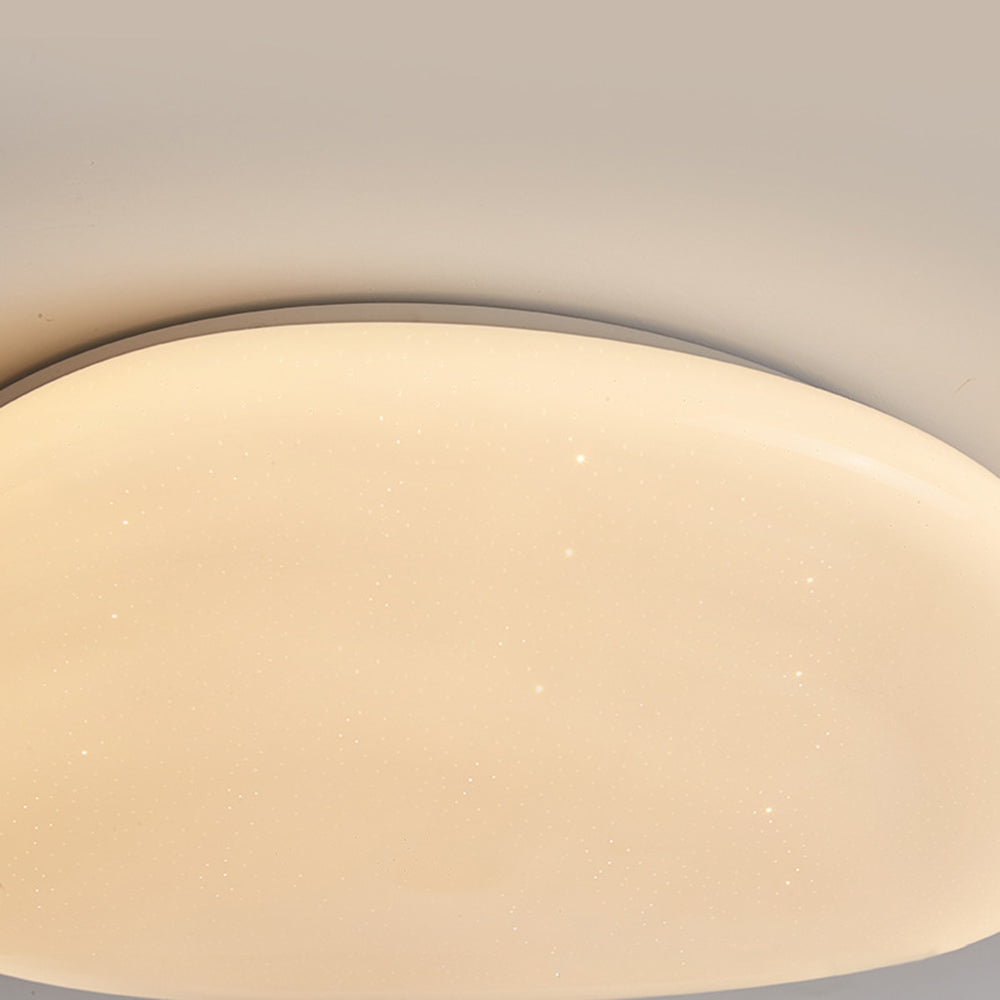 White Acrylic LED Ceiling Lamp — Modern Geometric Design, 5–10㎡ Coverage