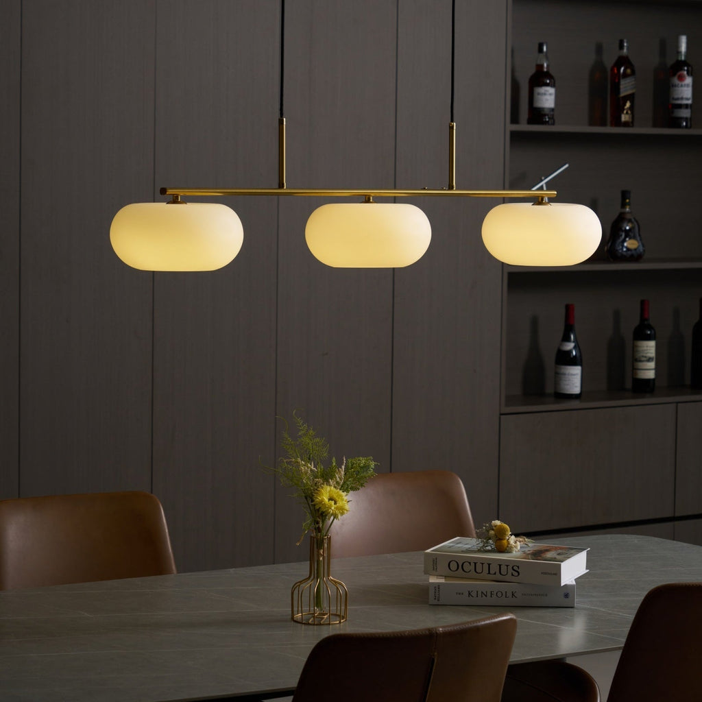 Astrae elegante Glas Pendelleuchte für moderne Küchenräume