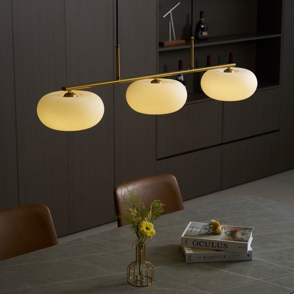 Astrae elegante Glas Pendelleuchte für moderne Küchenräume