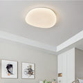 White Acrylic LED Ceiling Lamp — Modern Geometric Design, 5–10㎡ Coverage