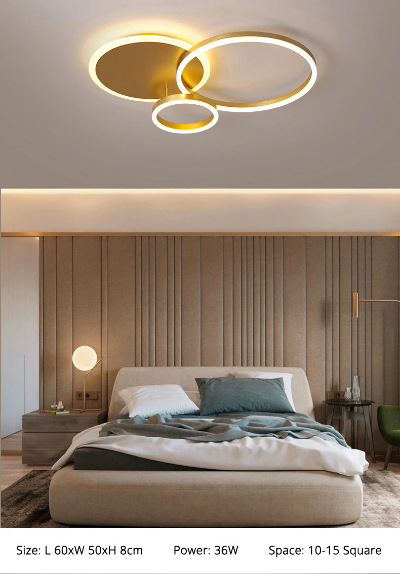 Krogvold taklampa — svävande ringdesign med LED