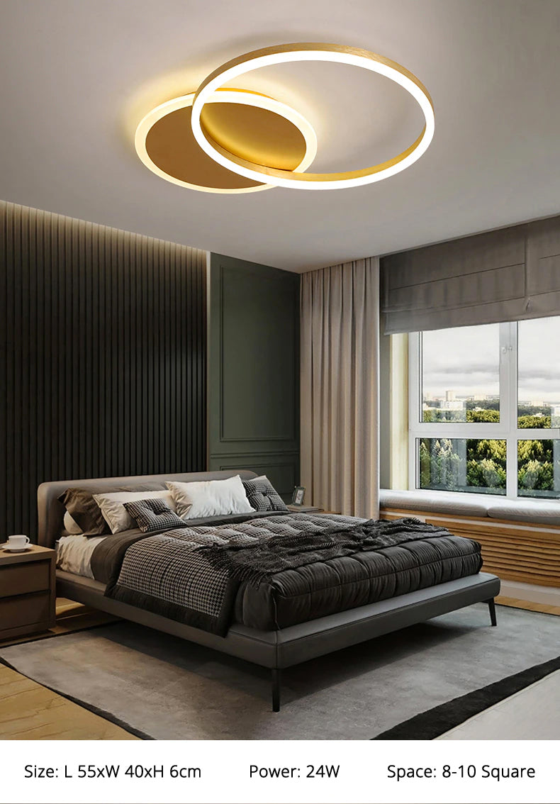 Krogvold taklampa — svävande ringdesign med LED