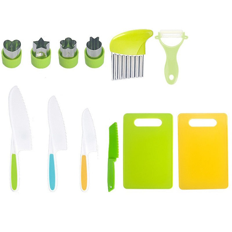Mini Chef 12-Piece Educational Kids' Kitchen Tool Set