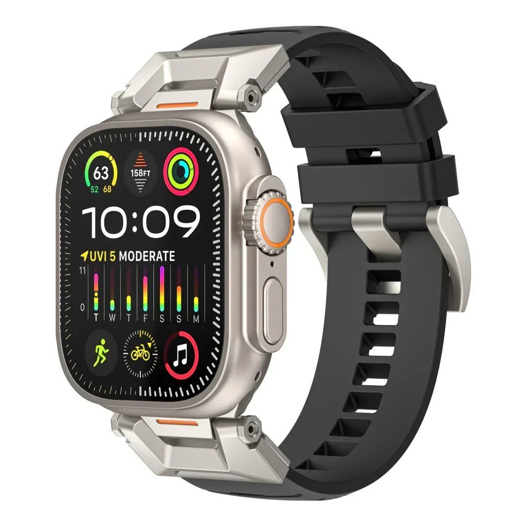 Fluorkautschuk-Ersatzarmband für die Apple Watch — Verstellbar auf 130–230mm
