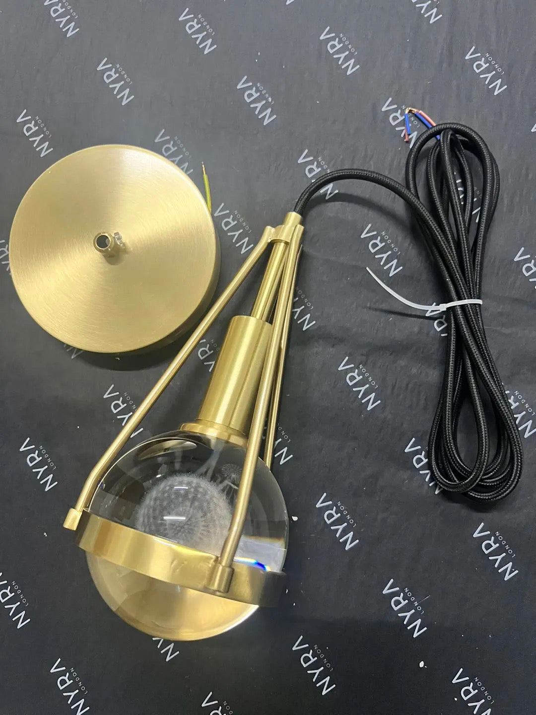 Astraea Nordic Gold Pendant Lighting With Dandelion Glow