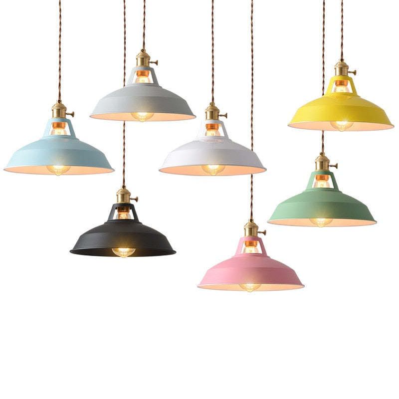 Kovová závěsná lampa Spectrum - výrazný design Morandi
