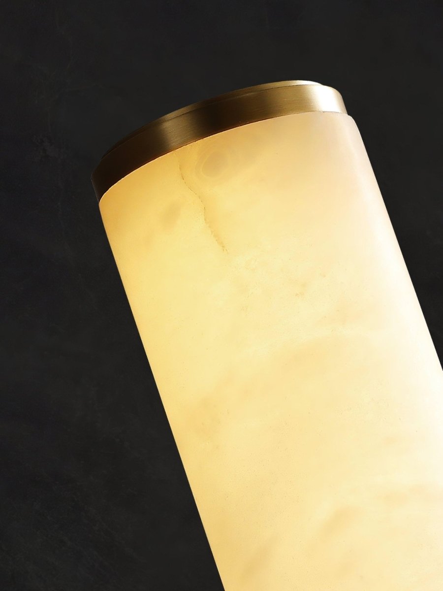 1 Light LED Wall Sconce — Alabaster Tube Shade