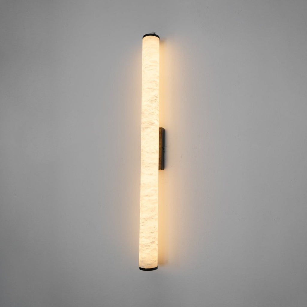 1 Light LED Wall Sconce — Alabaster Tube Shade