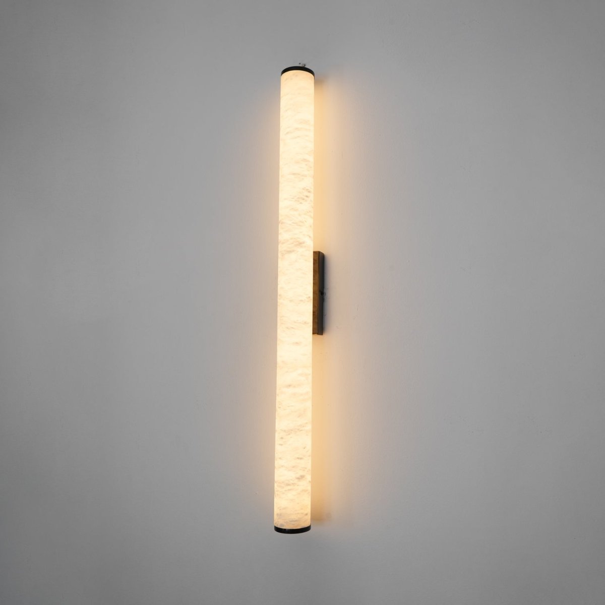 1 Light LED Wall Sconce — Alabaster Tube Shade