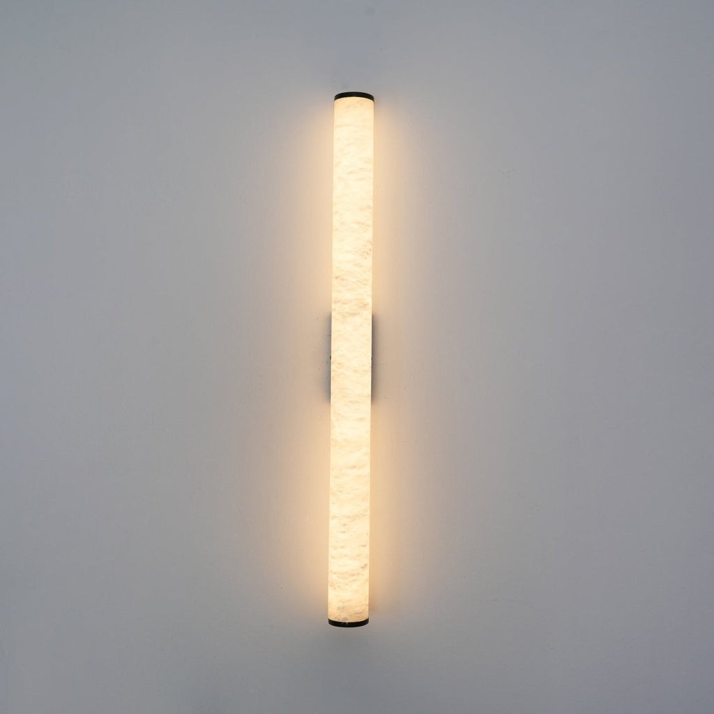 1 Light LED Wall Sconce — Alabaster Tube Shade