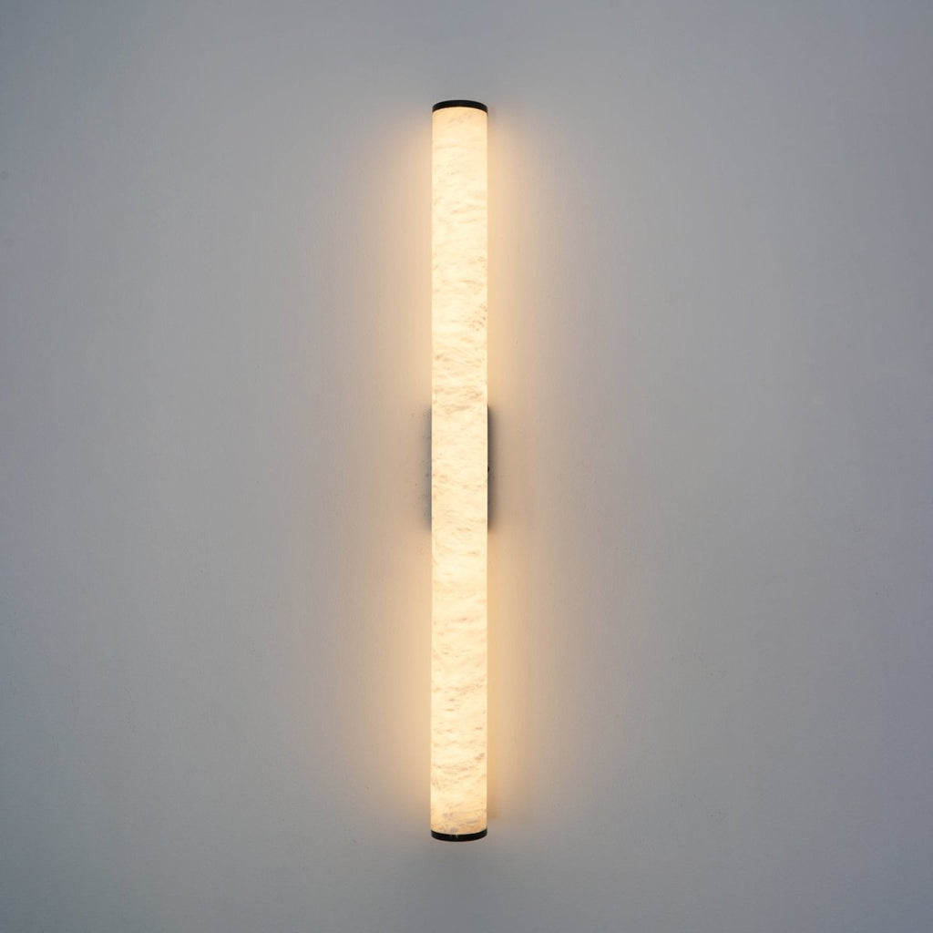 1 Light LED Wall Sconce — Alabaster Tube Shade