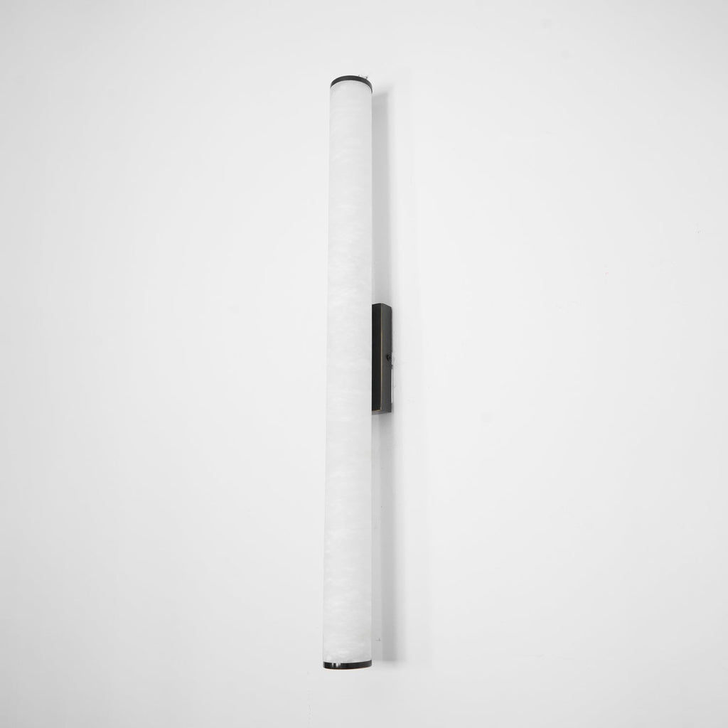 1 Light LED Wall Sconce — Alabaster Tube Shade