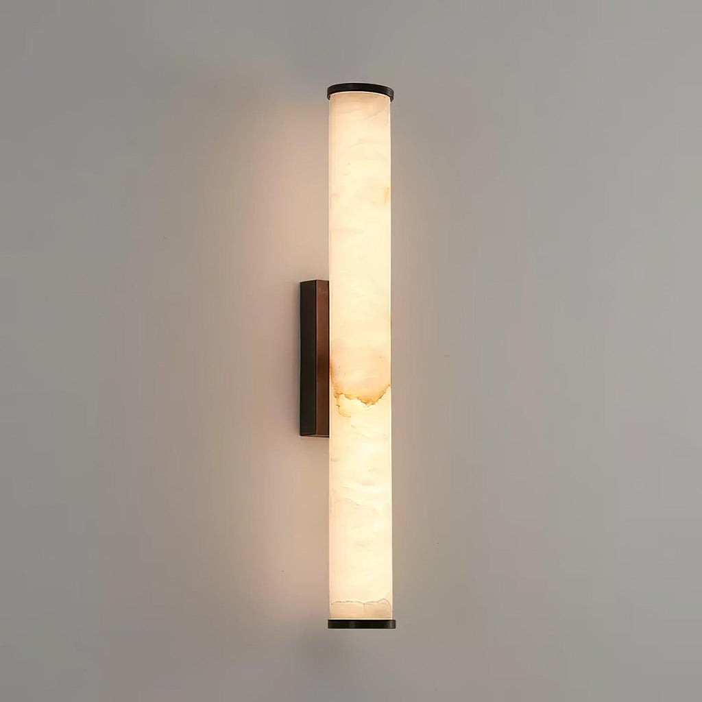 1 Light LED Wall Sconce — Alabaster Tube Shade