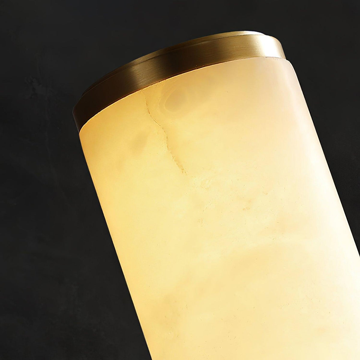 1 Light LED Wall Sconce — Alabaster Tube Shade