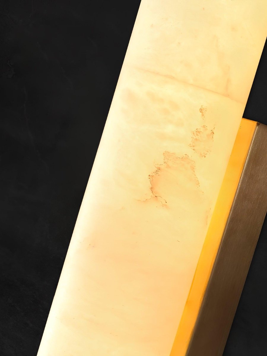 1 Light LED Wall Sconce — Alabaster Tube Shade