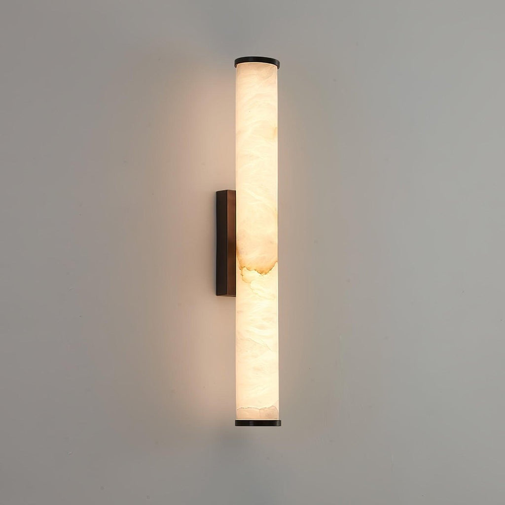 1 Light LED Wall Sconce — Alabaster Tube Shade