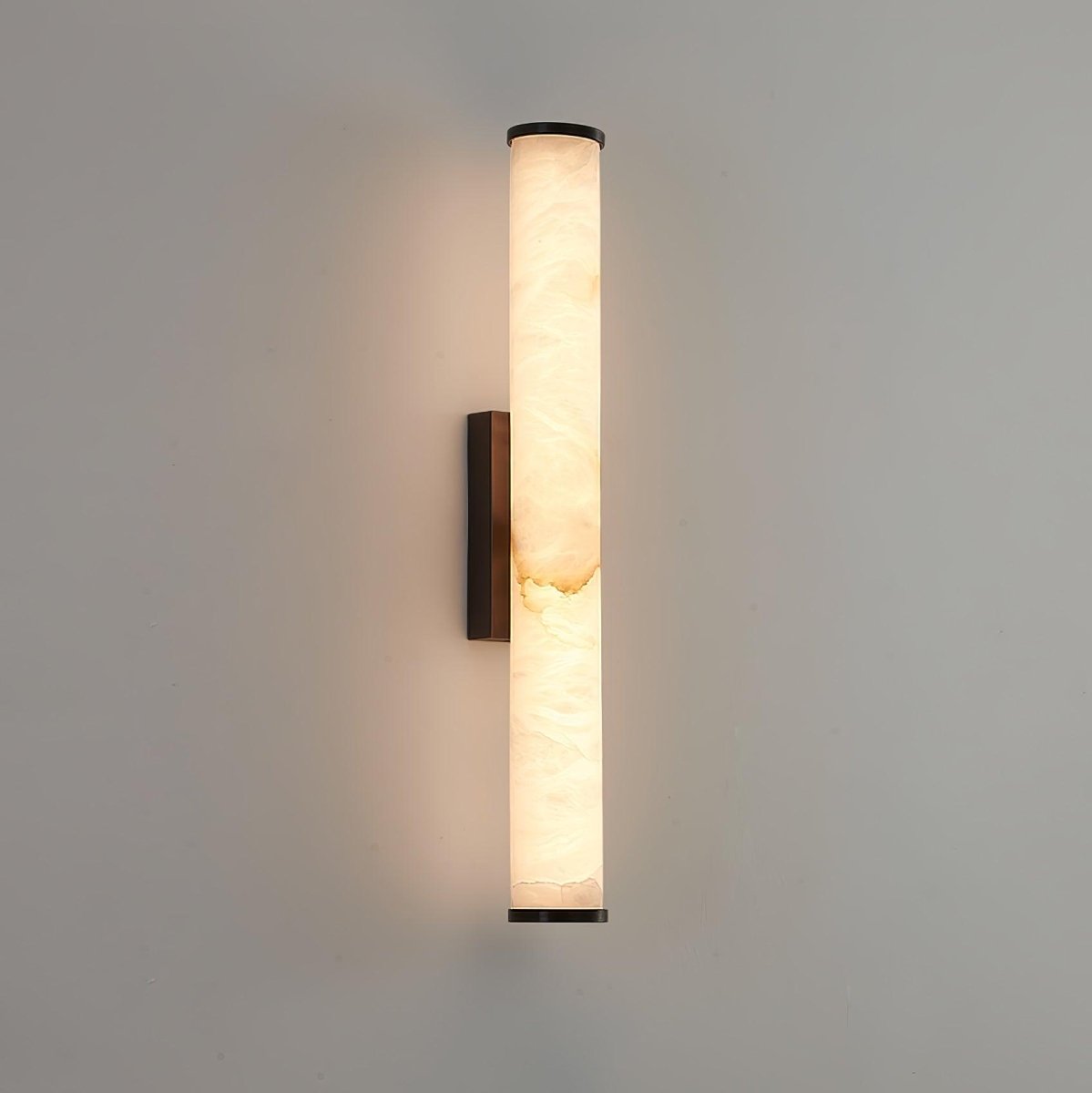 1 Light LED Wall Sconce — Alabaster Tube Shade