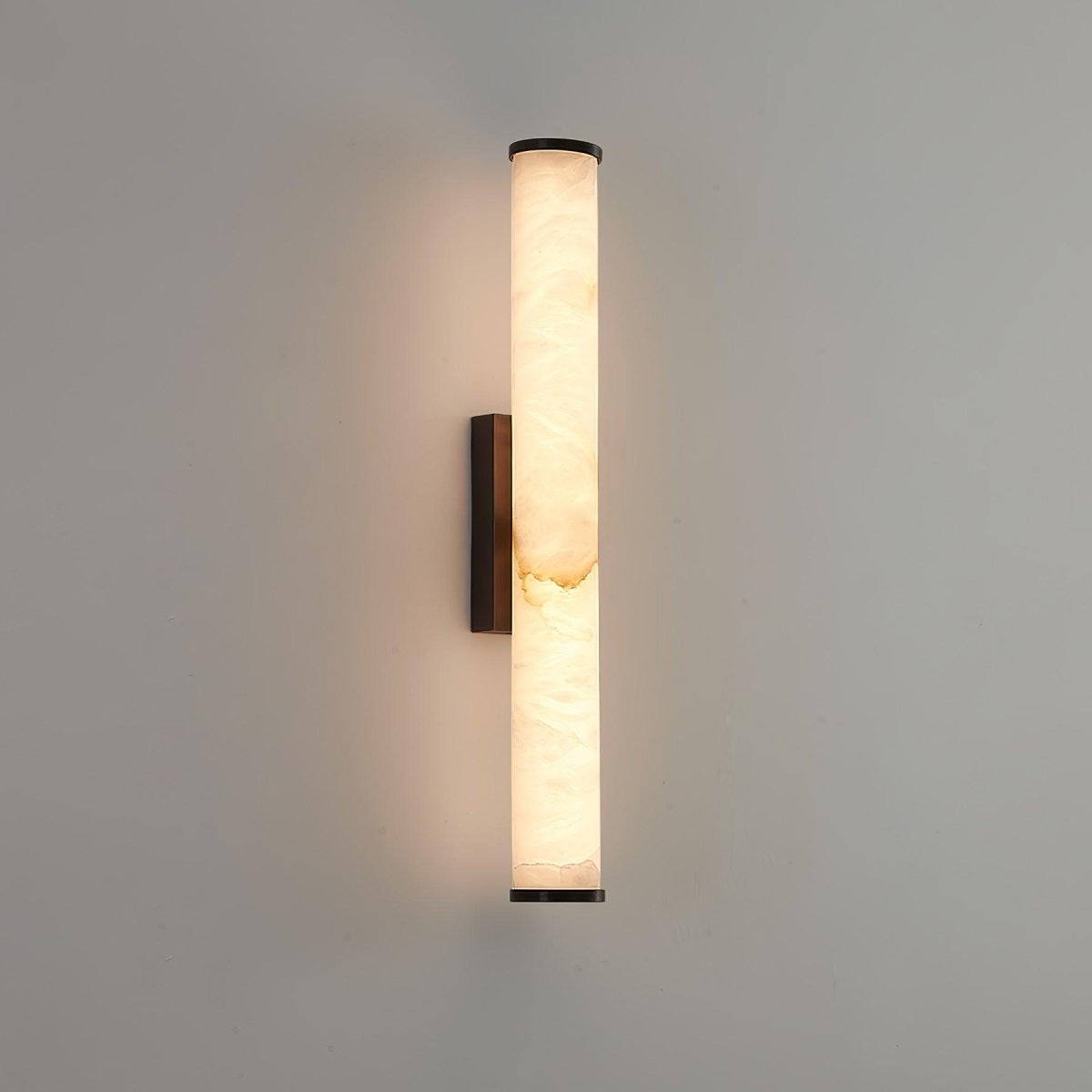1 Light LED Wall Sconce — Alabaster Tube Shade