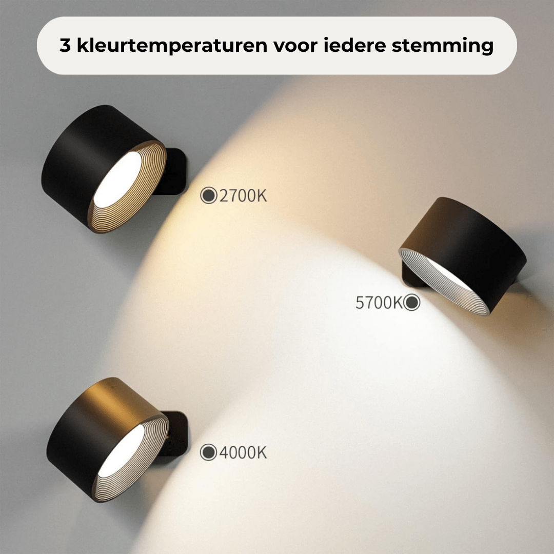 FlexiLamp 360° Wireless Rechargeable Wall Light