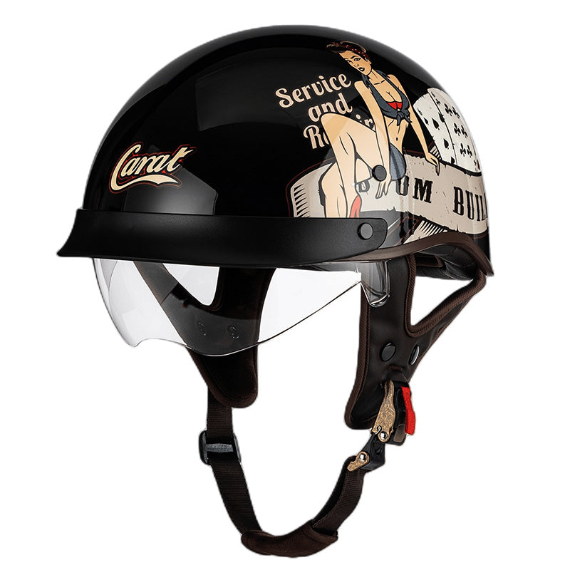 Streetwise-Chopper-Halbhelm - Mikro-Metallratschen-Schnellverschluss