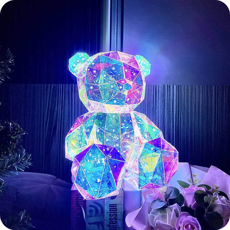LumiBear beer met ledverlichting — 30 cm hoog, 25 cm breed