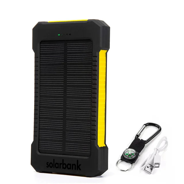 20000mAh Solar Power Bank — Portable Emergency Charger
