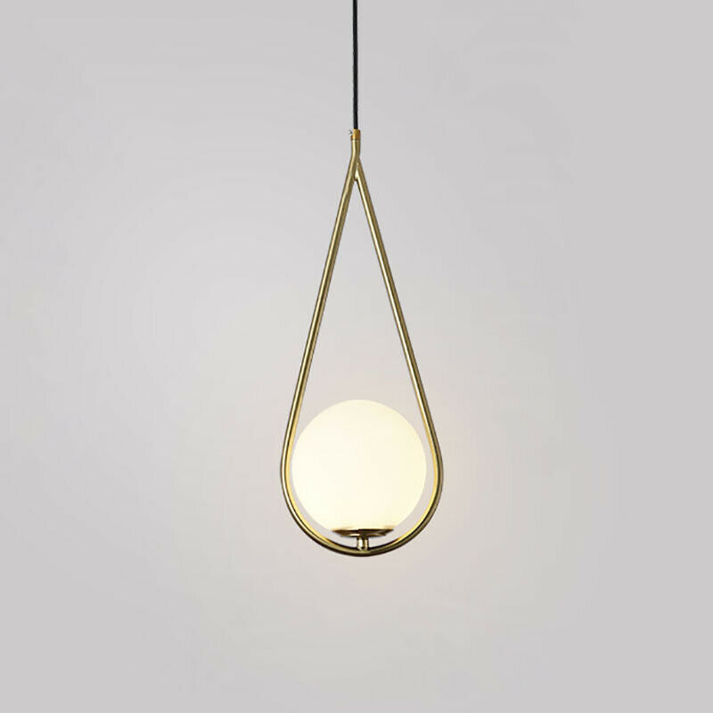 Azuria elegante Tropfen-Pendelleuchte in Gold für Esszimmer
