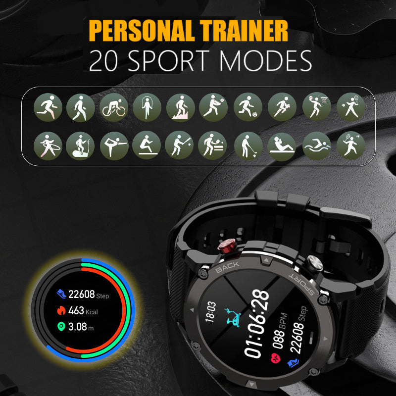 Advanced Men's Smartwatch — HD Display, Bluetooth Calls & Health Tracking