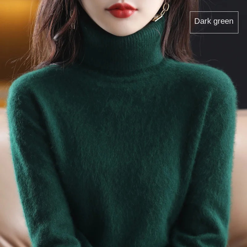 100% Cashmere - Luxury Turtleneck Plush Sweater – Soft Warm Winter Pullover for Effortless Everyday Style 20