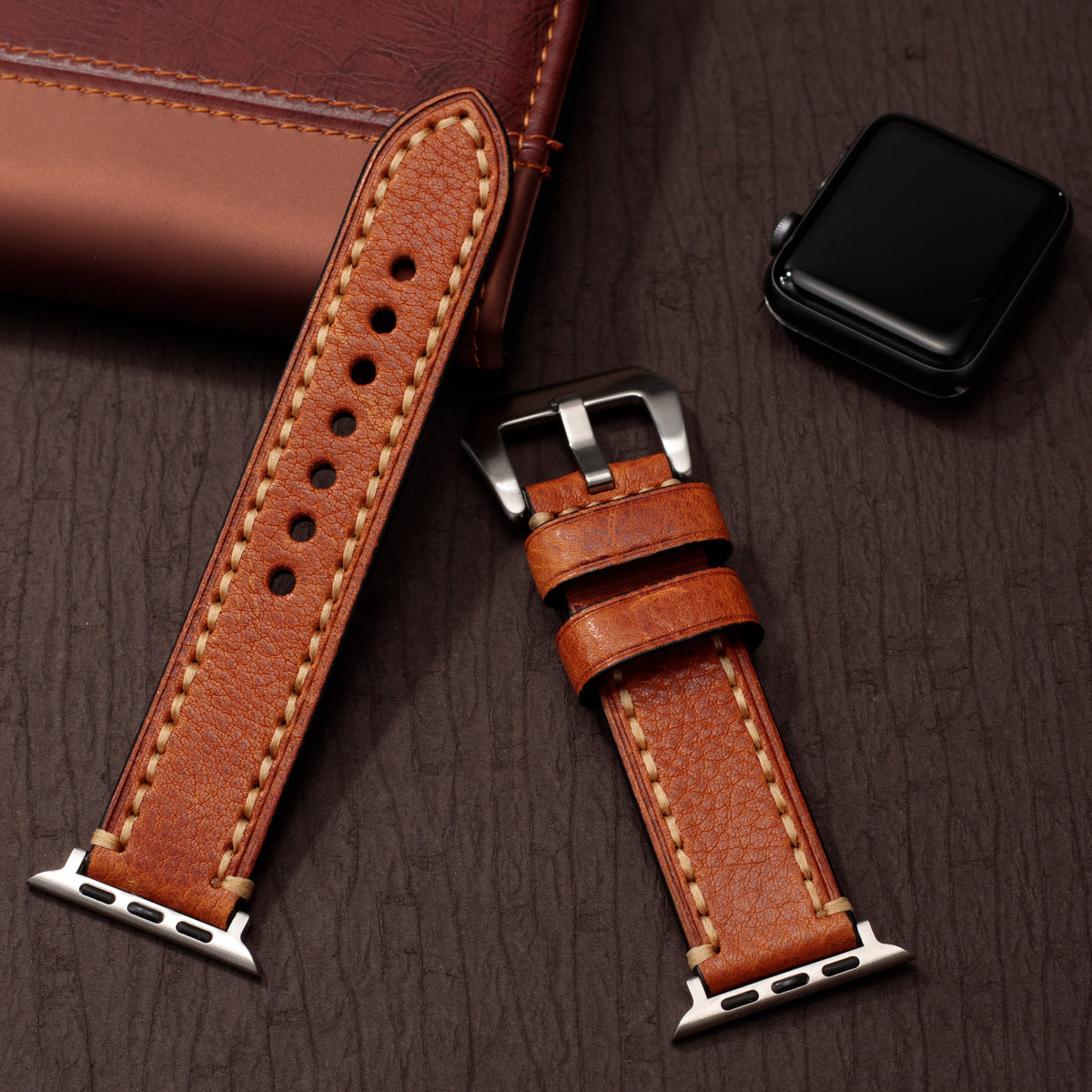 Handcrafted Vintage Leather Band for Apple Watch Ultra Series
