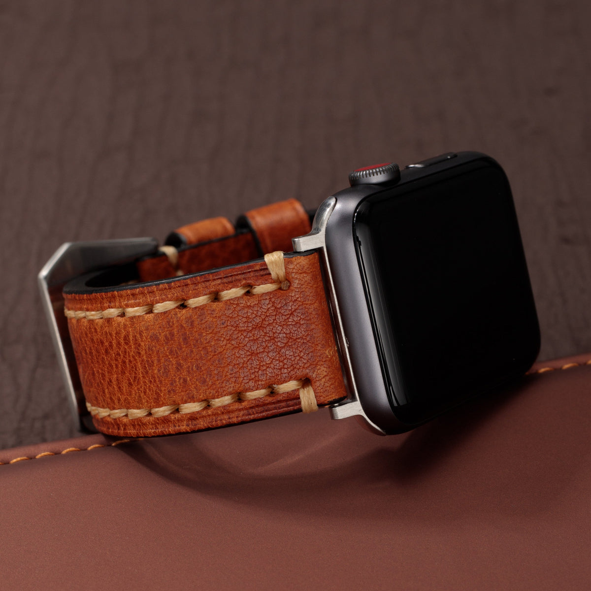 Handcrafted Vintage Leather Band for Apple Watch Ultra Series