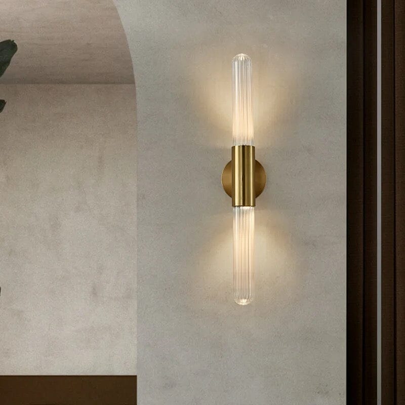 Norell Glass Pole Lamp With Nordic Design For Living Rooms