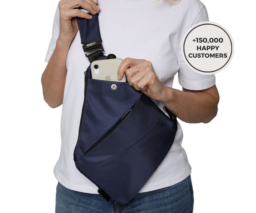 Anti-Theft Travel Bag — Concealed Zipper Design & Secure Front Pockets