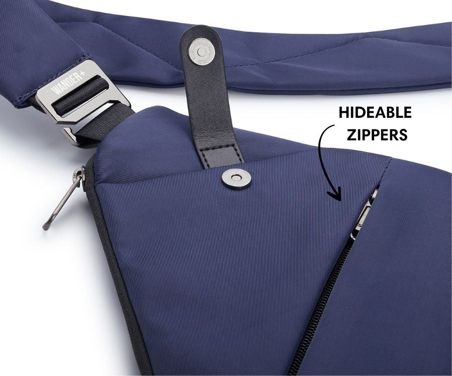 Anti-Theft Travel Bag — Concealed Zipper Design & Secure Front Pockets