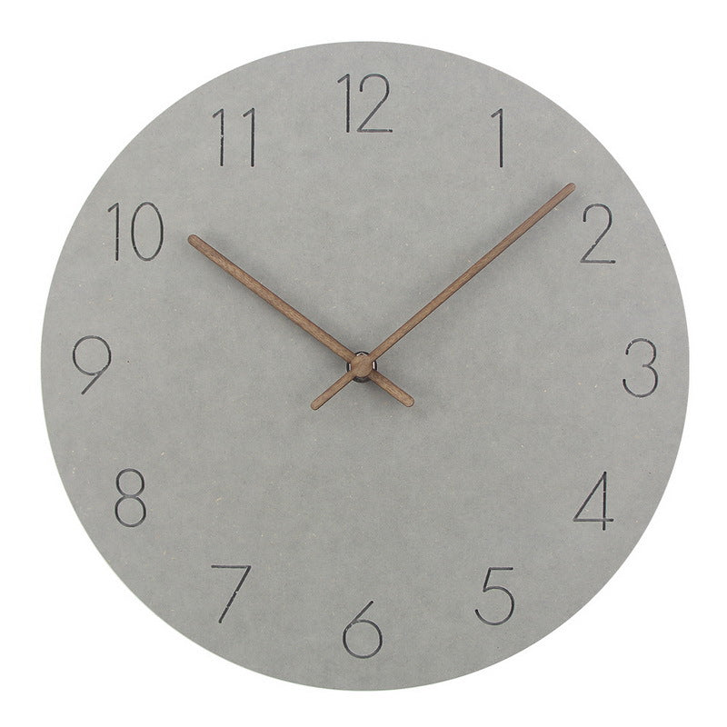 Minimalist Norwegian Silent Wall Clock, 29 cm Scandinavian Decor