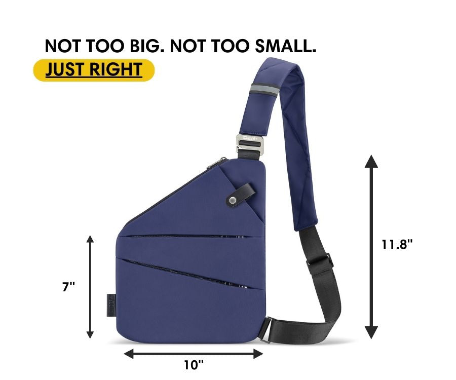 Anti-Theft Travel Bag — Concealed Zipper Design & Secure Front Pockets