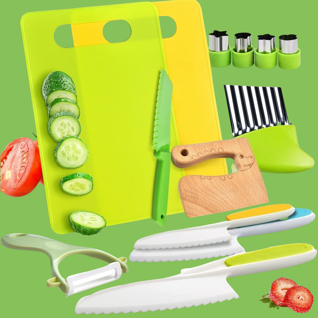 Ensemble de cuisine sécurisé LittleChef pour enfants — Ustensiles de cuisine amusants