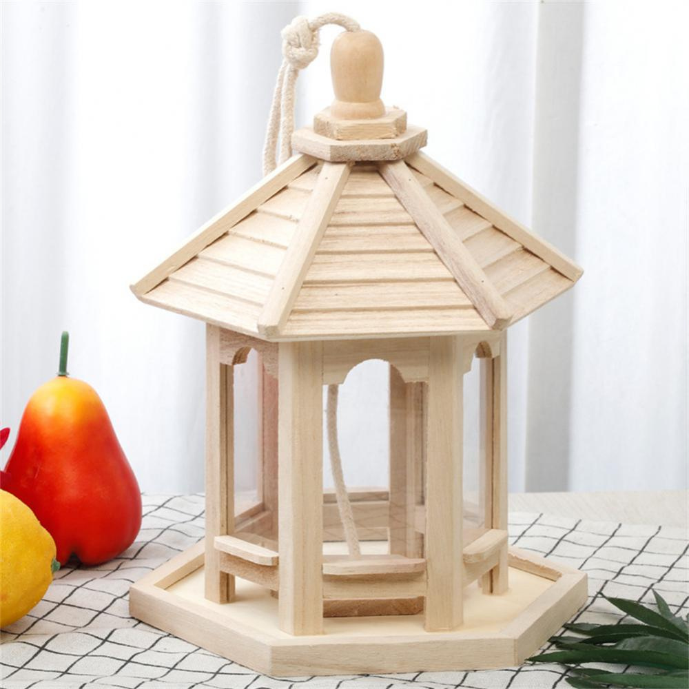 Wooden Transparent Household Bird Feeder | Filindra