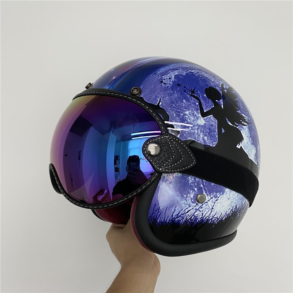 Universal Helmet Visor — HD Anti-UV Bubble Lens, Clear Vision