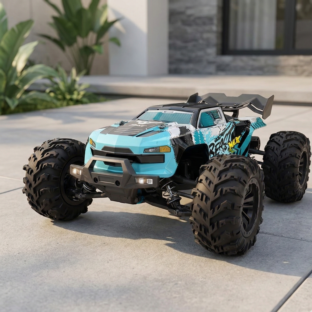 Crawler RC 4WD ad alta velocità brushless in scala 1:16 — Camion radiocomandato
