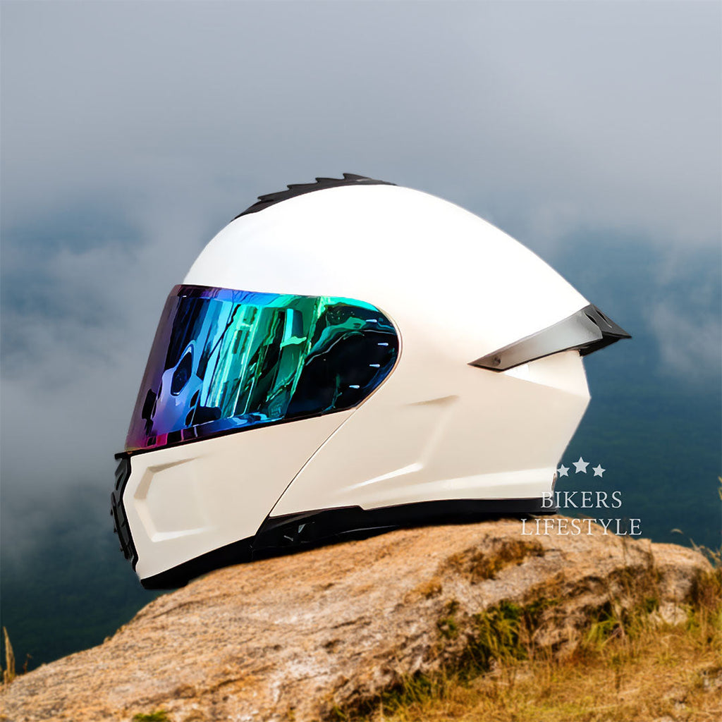 Casco modulare Orz a doppia lente certificato DOT ed ECE